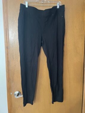 Seven7 Black Leggings - Classic Solid Stretch